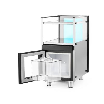 Chladnička na mléko s ohřívačem šálků, HENDI, 3,5L, 230V/168W, 313x442x(H)613mm | 209080